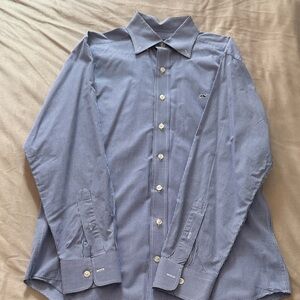 Vineyard Vines Navy Checkered Dress Shirt